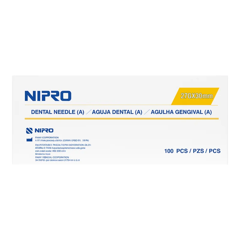 La Aguja Dental Nipro 27G x 30mm — Endodoncia en Lima, Perú