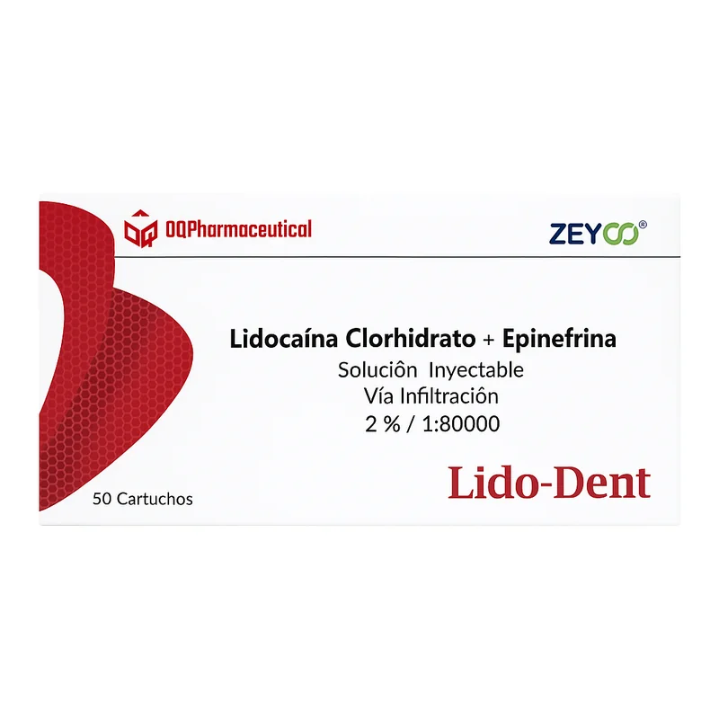 Lido-Dent 2% con Epinefrina 1:80,000 — Anestesia en Lima, Perú