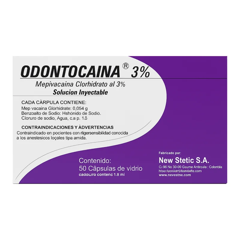 La Odontocaina 3% New Stetic — Anestesia en Lima, Perú