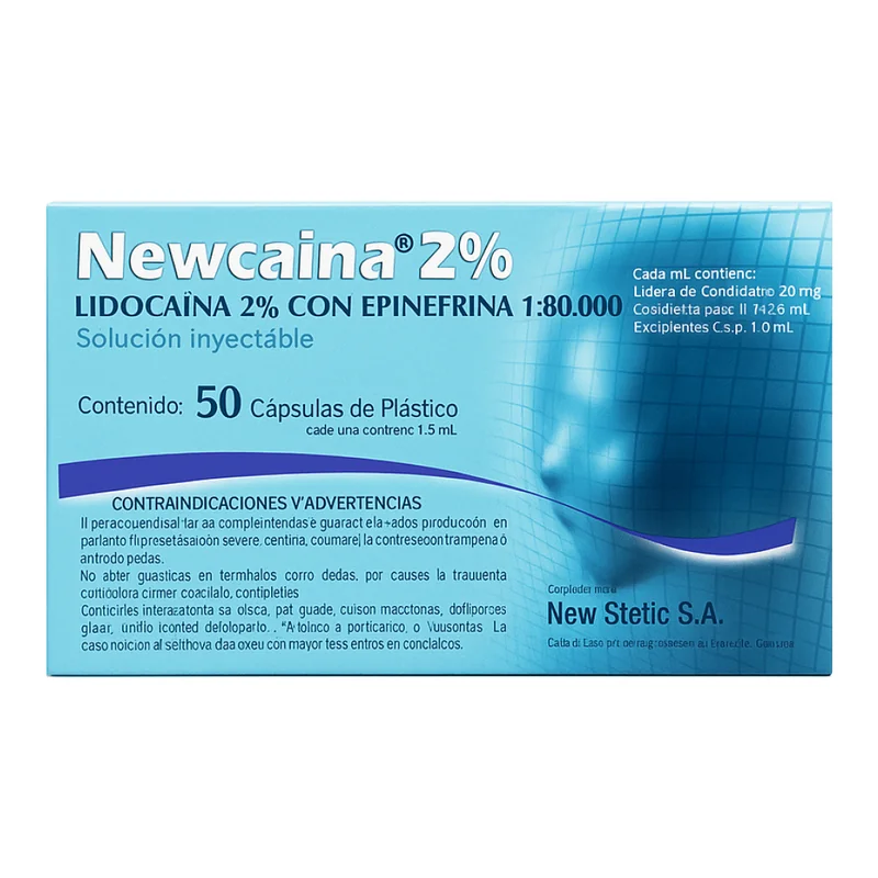 Newcaina 2% con Epinefrina 1:80,000 — Anestesia en Lima, Perú