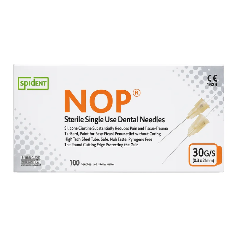 Las agujas dentales Spident NOP — Anestesia en Lima, Perú