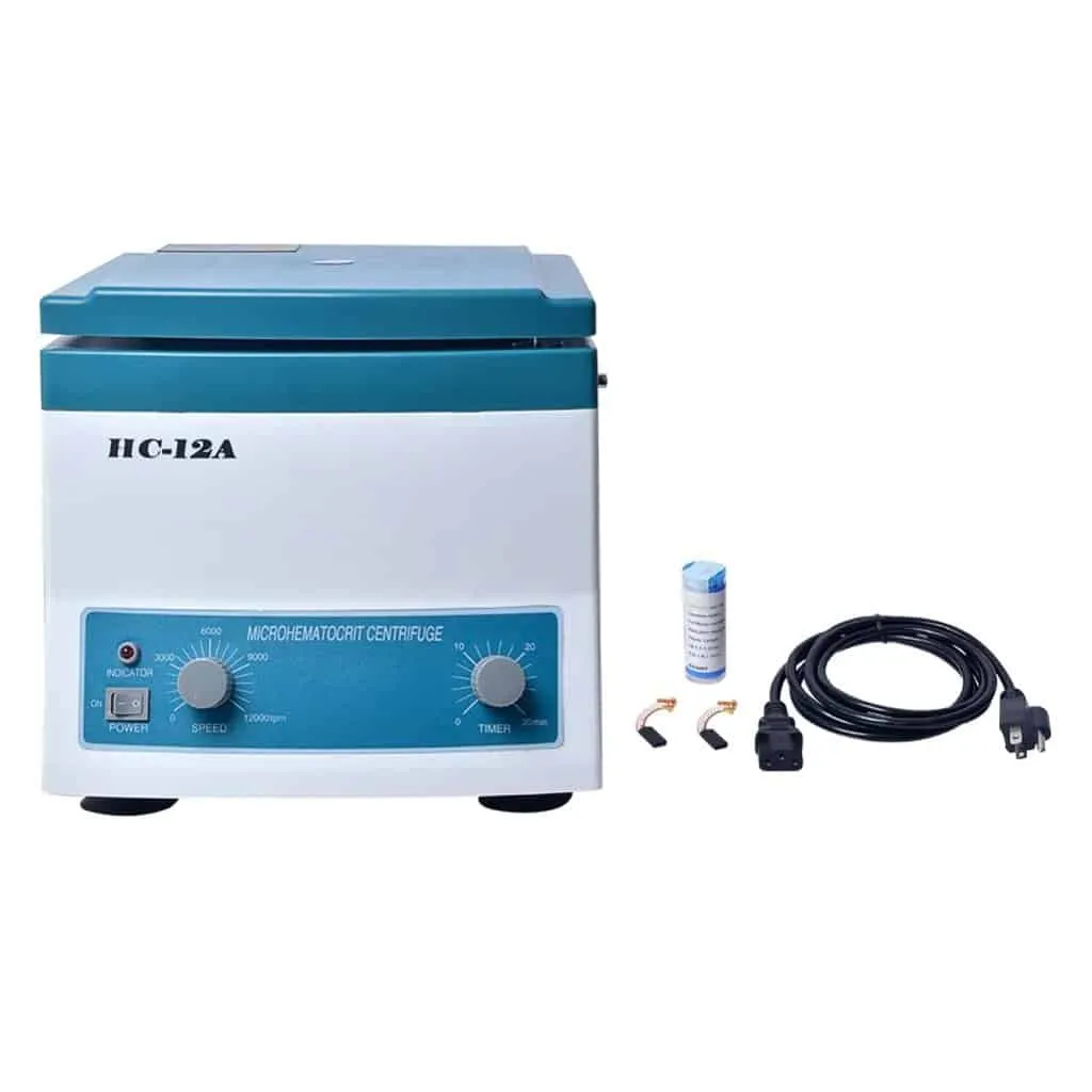 Microcentrifuga Mecánica Para Hematocrito – 24 Capilares — Centrífuga en Lima, Perú