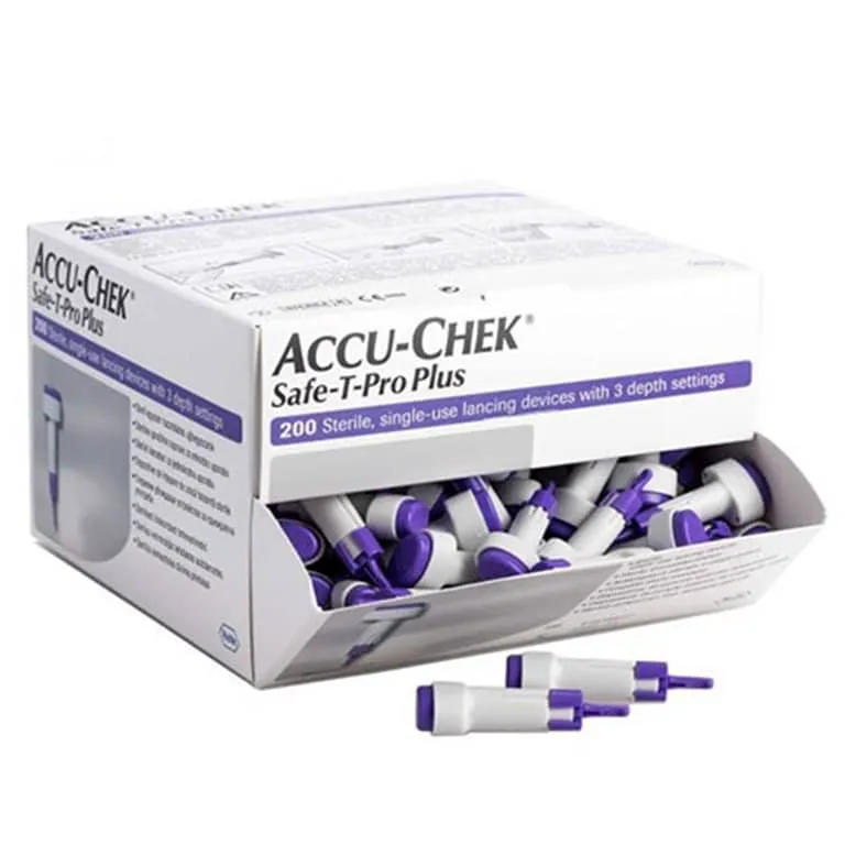 Lancetas Retráctil Accu-Check Safe T Pro Plus — Tiras Reactivas en Lima, Perú