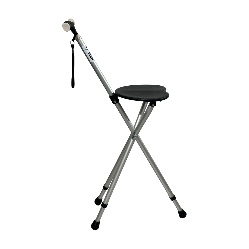 Bastón con Asiento Trípode Plegable con Mango Ergonómico — Bastones y Muletas en Lima, Perú