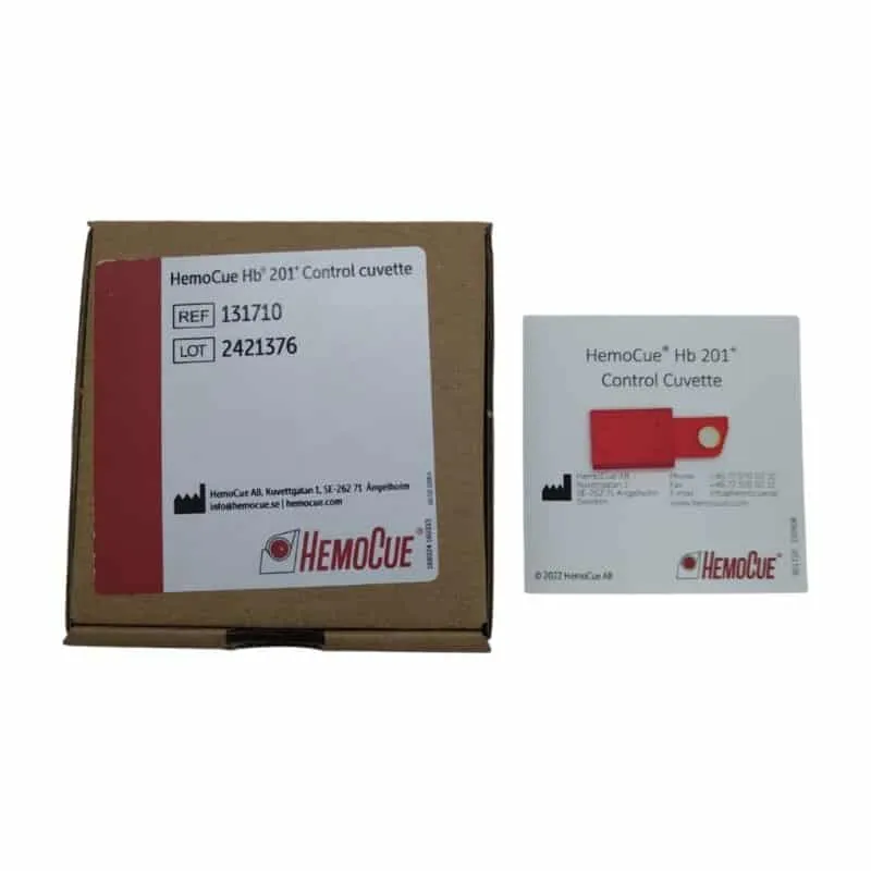 Cubeta de control Hemocue Hb201 — Hemoglobinómetro en Lima, Perú