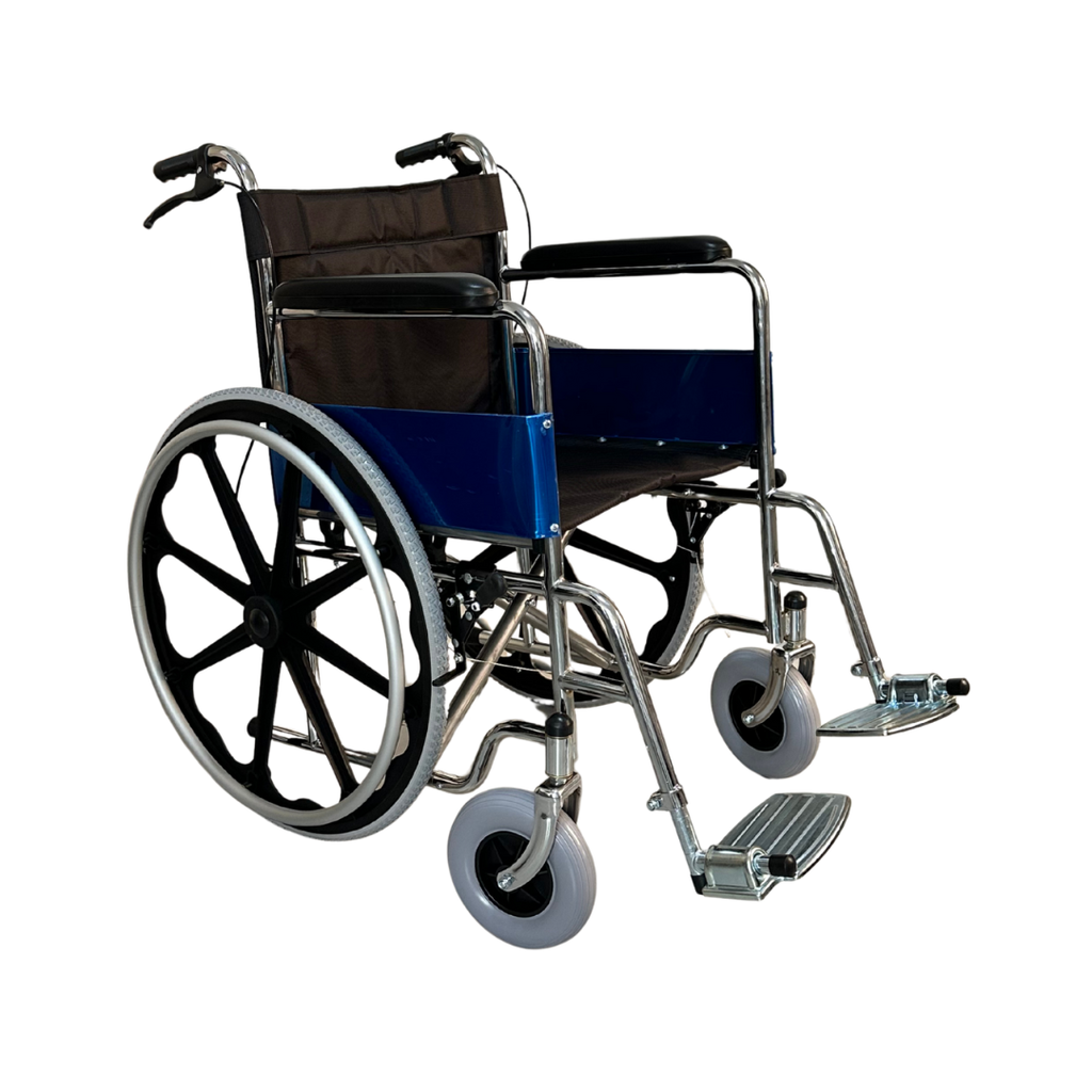 Silla de Ruedas Estándar Plegable con Freno de mano Lima