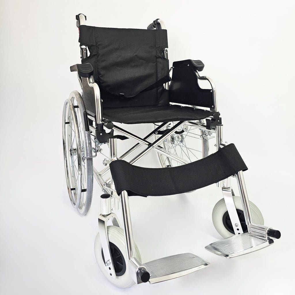 Silla de Ruedas Clásica de Paseo con Brazos Abatibles Aluminio Lima